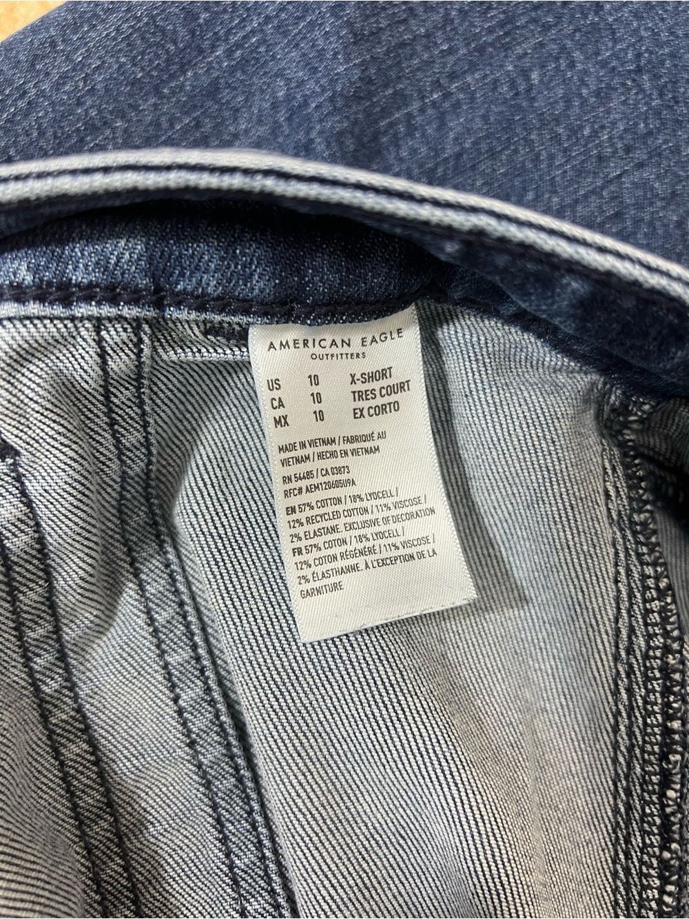 American Eagle Dreamy Drape Wide Leg Jeans High Rise Baggy Utility 10 X-short - Picture 10 of 14